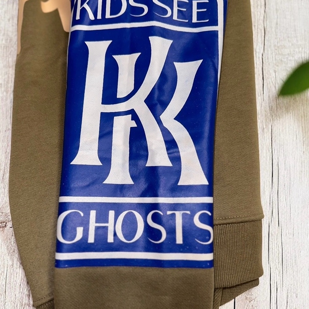 Lucky Me I See Ghosts Mens Brown/Khaki Graphic Pullover Sweatshirt Sz S - Picture 8 of 10